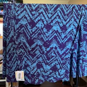 LuLaRoe Purple and Blue Floral Maxi Skirt